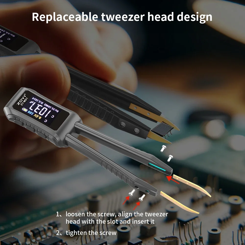 Smd Tweezer Set - Multimètre numérique portable de haute précision