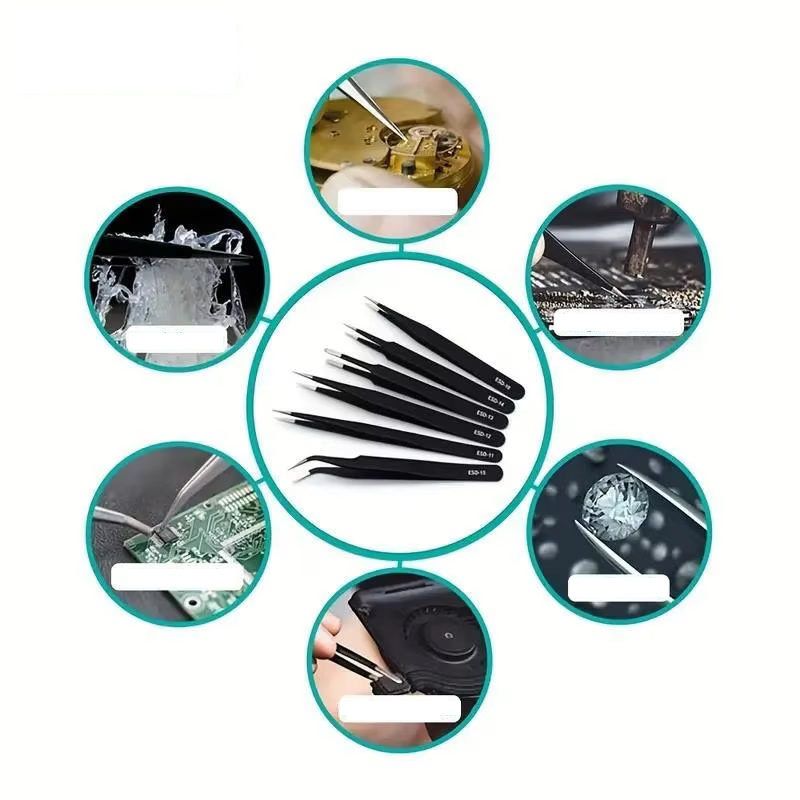 6 pinces à épiler antistatique - Electronics Repair Tools avis et prix
