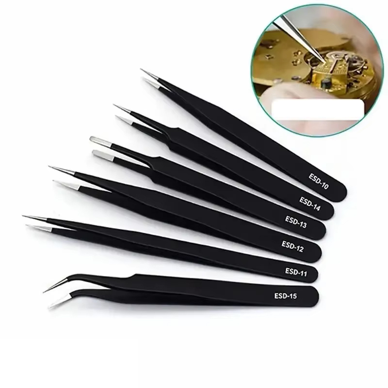 6 pinces à épiler antistatique - Electronics Repair Tools avis et prix