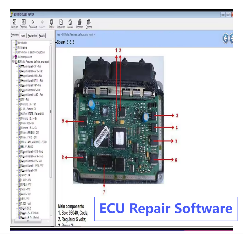 Logiciel de réparation ECU 202 - Electronics Repair Book avis et prix